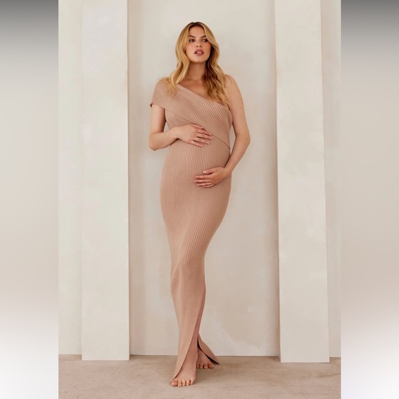 Bumpsuit Maternity dress - tan sweater dress - size medium - new with tags - Picture 1 of 3